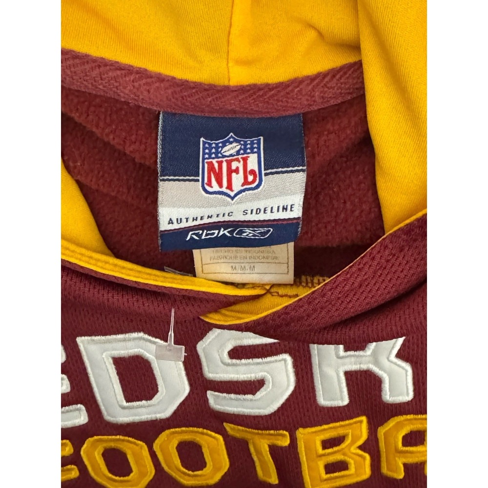 VTG Washington Redskins Red Mens M NFL Pullover Sweatshirt Hoodie NFC East Y2K - Picture 2 of 8